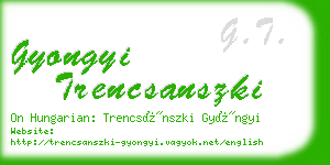 gyongyi trencsanszki business card
